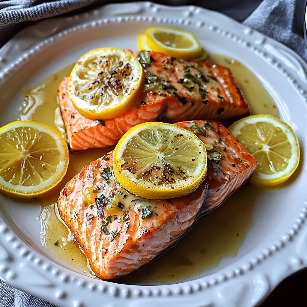Lemon Lime Salmon with Lemon Butter