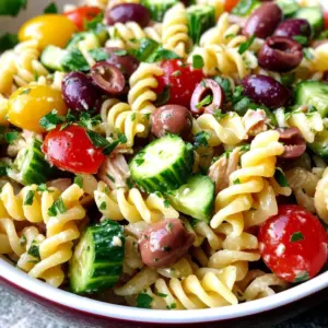 Mediterranean-Style Tuna Pasta Salad