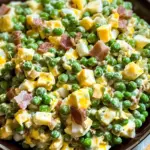 Old Fashioned Frozen Green Pea Salad with Eggs