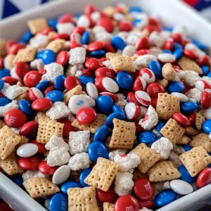 Patriotic Muddy Buddies