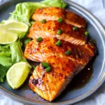 Peach Jam Baked Glazed Salmon Recipe