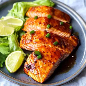 Peach Jam Baked Glazed Salmon Recipe