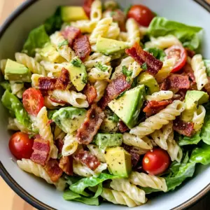 Quick Gluten Free Dairy Free BLT Pasta Salad