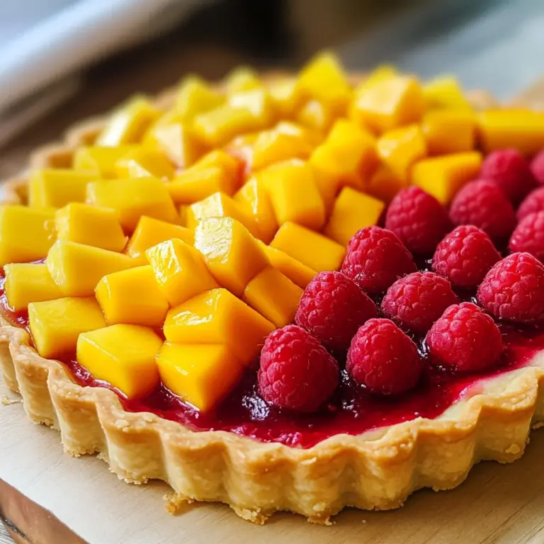 Raspberry Mango Tart