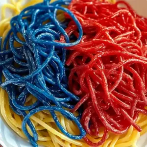 Red White and Blue Spaghetti