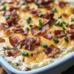 Savory Maple Bourbon Turkey Bacon Dip with Cheddar that's Irresistible