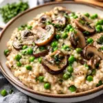 Slow Cooker Vegan Mushroom Risotto