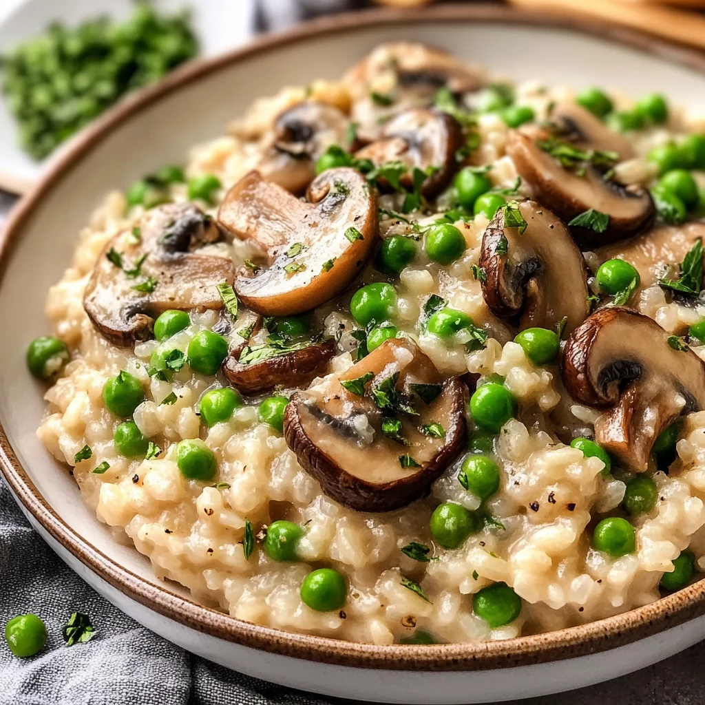 Slow Cooker Vegan Mushroom Risotto