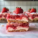 Strawberry Cheesecake Cookie Bars