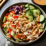 Thai Chicken Salad with Peanut Dressing