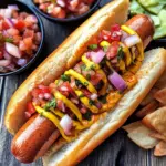 Ultimate Hot Dog Bar Ideas List with Toppings