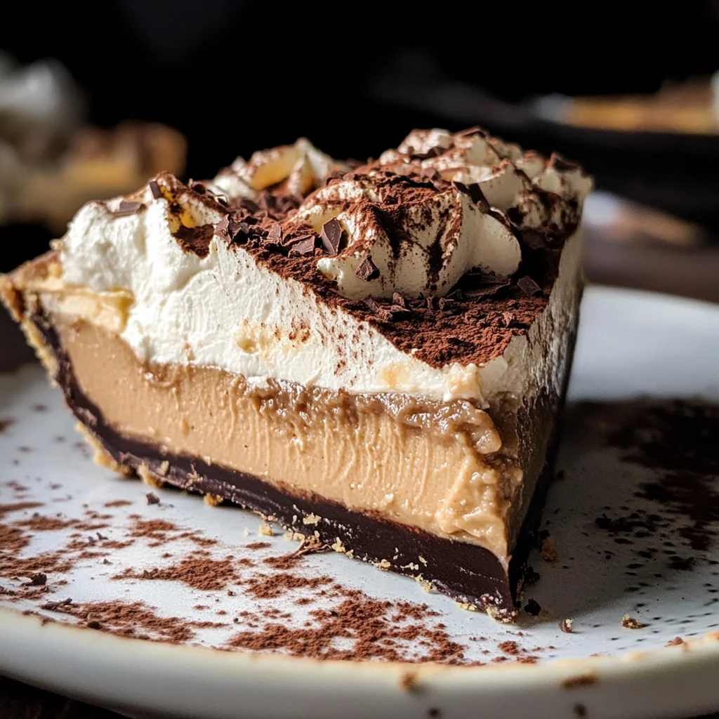 Vintage Chocolate Peanut Butter Pie