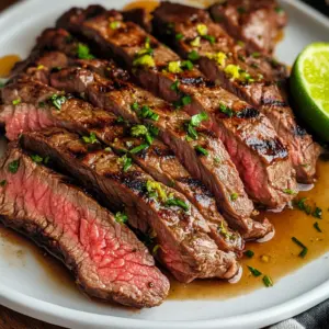 Grilled Lime Flat Iron Steak