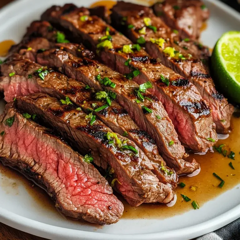 Grilled Lime Flat Iron Steak
