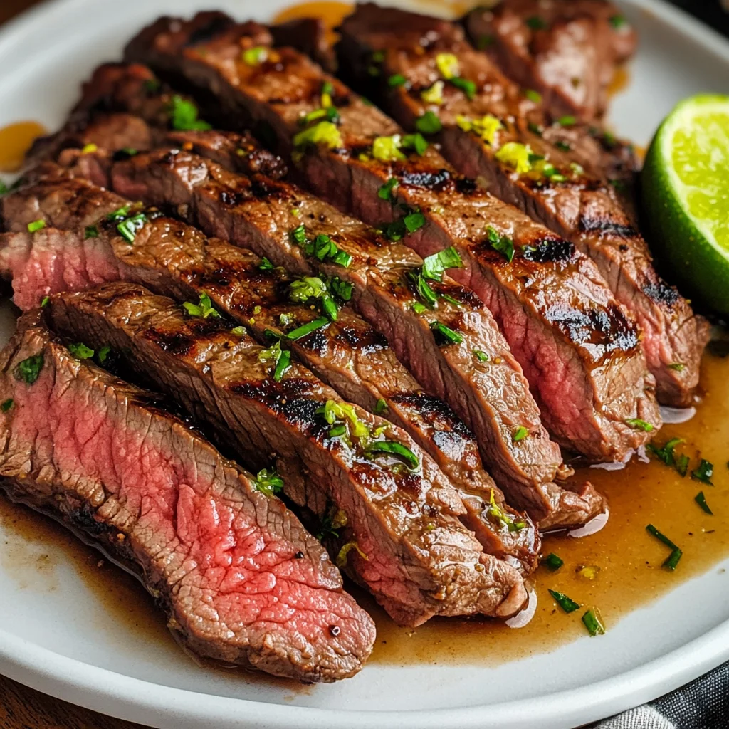 Grilled Lime Flat Iron Steak