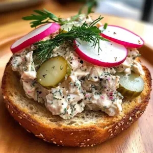 Healthy Tuna Salad with Fresh Dill High Protein Lunch
