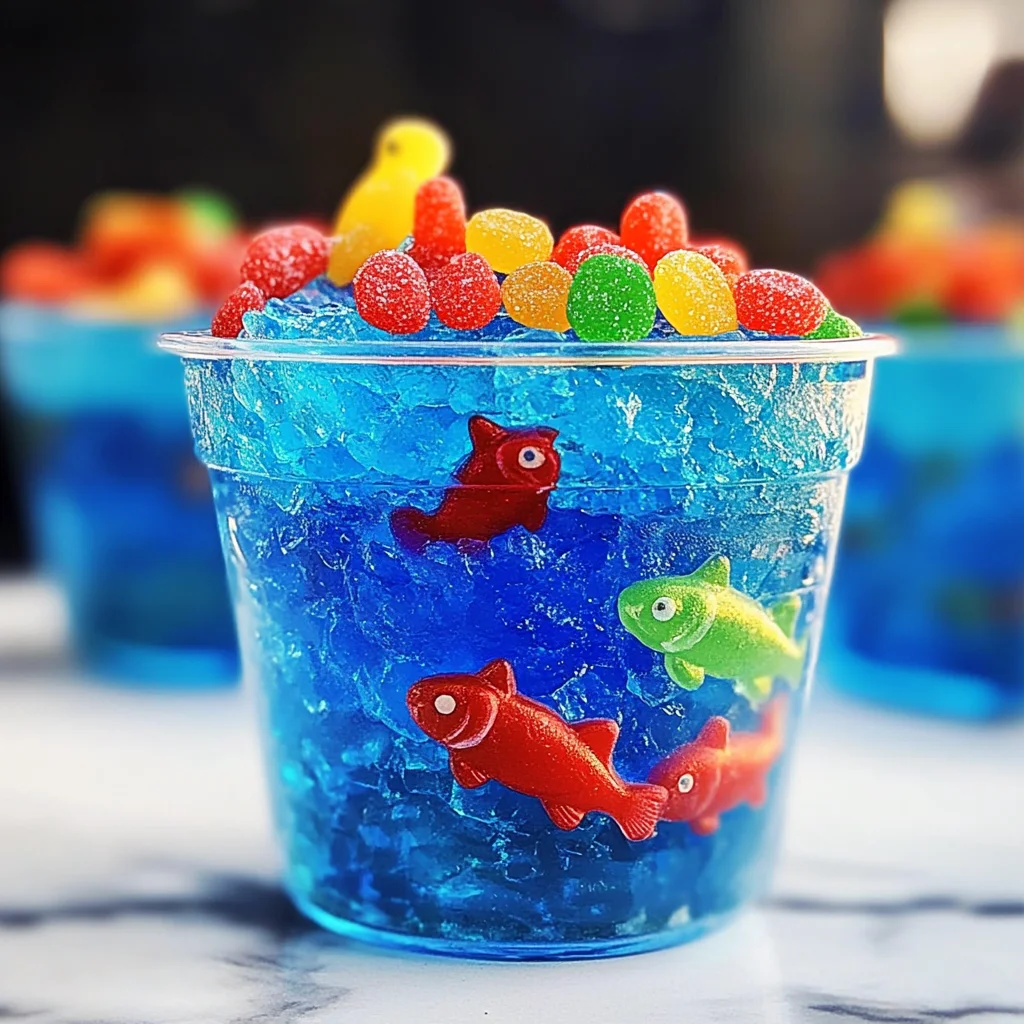 Mini Fish Tank Vegan Gelatin Cups