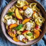 Tortellini Pasta Salad with Grilled Peaches